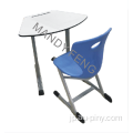 （家具）人気のオマーンスクールの家具不規則な形の生徒の机と椅子